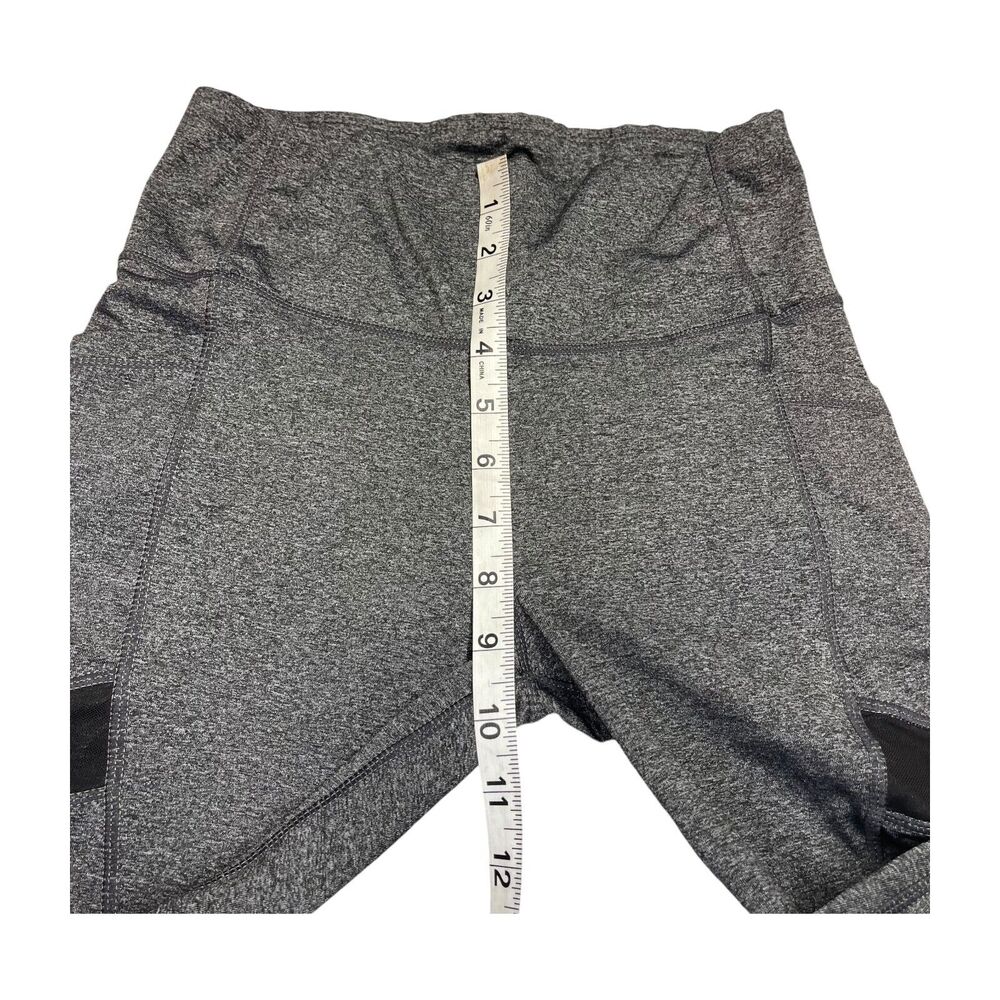 Adrienne Vittadini Sport Leggings Women Small Heather Gray Stretch Elastic Waist - Picture 5 of 6